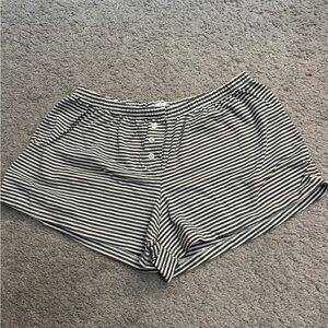 John Galt Ash Blue and White Stripe PJ Shorts